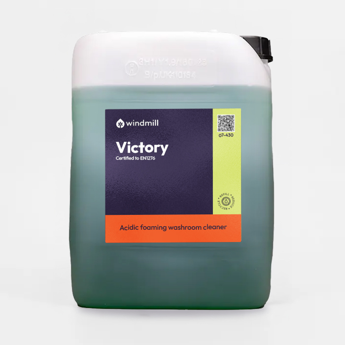 Windmill Victory - Acidic Foaming Washroom Cleaner - 10L - Windmill Refill
